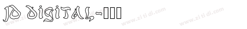 JD digital字体转换